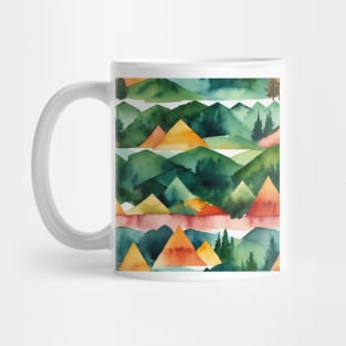 Watercolor Geometric Mug